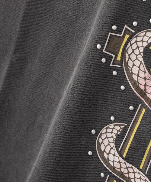 DANKE SCHON(ダンケシェーン)の「【WEB&DEPOT限定】DankeSchon/ダンケシェーン/SST SNAKE CROSS(Tシャツ/カットソー・メンズ・ブラック・L/M)」の6枚目の写真
