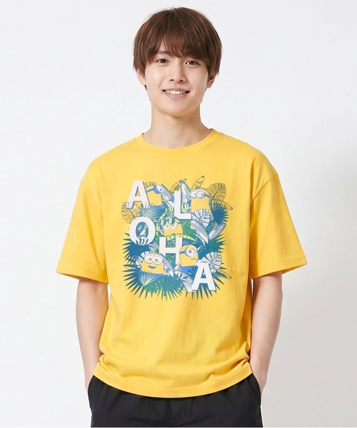 MINIONS(ミニオンズ)の「親子お揃い ミニオン マジックTシャツ 1758A(Tシャツ/カットソー・レディース・ホワイト/イエロー・ユニセックスL/ユニセックスM/ユニセックスS)」の1枚目の写真