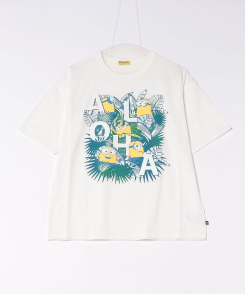 MINIONS(ミニオンズ)の「親子お揃い ミニオン マジックTシャツ 1758A(Tシャツ/カットソー・レディース・ホワイト/イエロー・ユニセックスL/ユニセックスM/ユニセックスS)」の4枚目の写真