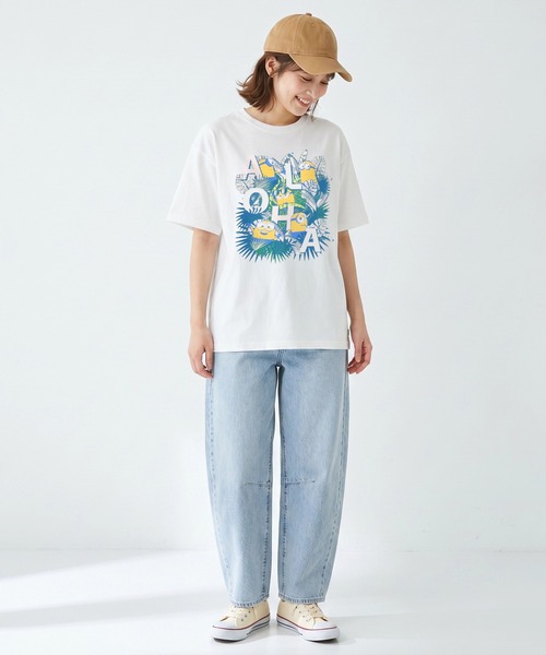 MINIONS(ミニオンズ)の「親子お揃い ミニオン マジックTシャツ 1758A(Tシャツ/カットソー・レディース・ホワイト/イエロー・ユニセックスL/ユニセックスM/ユニセックスS)」の7枚目の写真