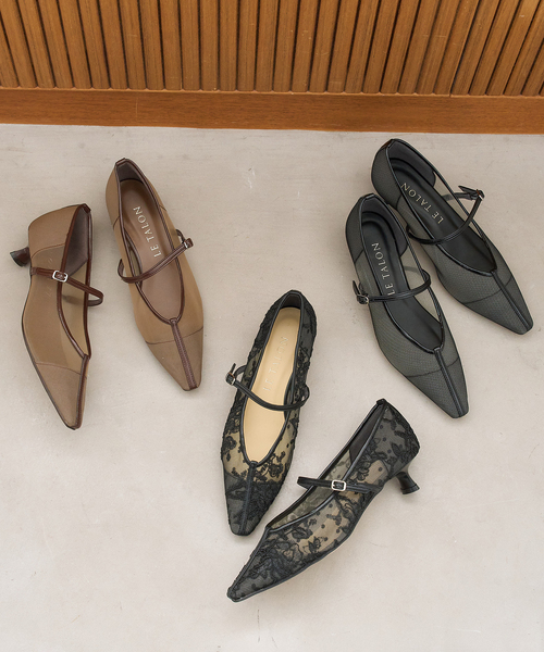 LE TALON(ルタロン)の「3.5cmシアーメリージェーンパンプス(パンプス・レディース・ブラウン系その他/ブラック×ブラック/スミクロ・22cm/22.5cm/23cm/23.5cm/24cm/24.5cm/25cm)」の17枚目の写真