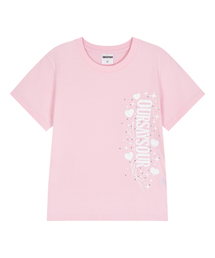 ギャラクシーハートスター半袖Tシャツピンク