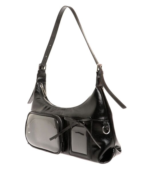 EMODA(エモダ)の「クリアポケットリボンバッグ(ハンドバッグ・レディース・アイボリー/ブルー/ブラック・FREE)」の21枚目の写真