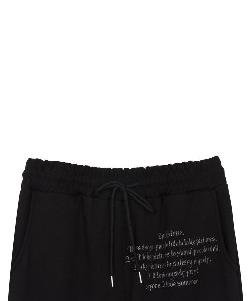 LUVISTRUE（ラヴイズトゥルー）の「MZ STAR GLITTER PANTS(BLACK)（スウェットパンツ・レディース・その他・FREE）」の4枚目の写真