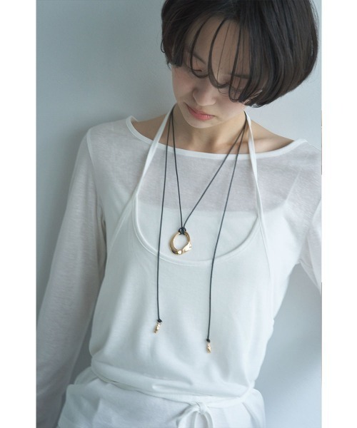 marjour(マージュール)の「CODE RING NECKLACE(ネックレス・レディース・シルバー/ゴールド・FREE)」の2枚目の写真