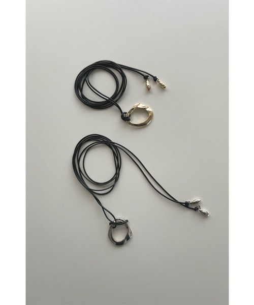 marjour(マージュール)の「CODE RING NECKLACE(ネックレス・レディース・シルバー/ゴールド・FREE)」の4枚目の写真
