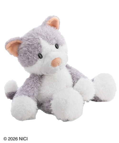 【レア】nici 35cm スノーキャット グレー ぬいぐるみ レア】nici 35cm スノーキャット グレー ぬいぐるみ レア】nici 35cm