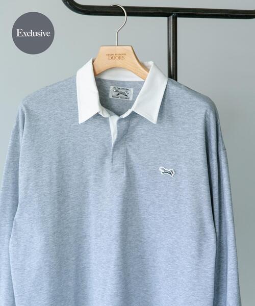 PENNEYS(ぺニーズ)の「『別注』PENNEYS×DOORS THE FOX ラガーシャツ(Tシャツ/カットソー・メンズ・グレー/チャコールグレー・LARGE/MEDIUM)」の2枚目の写真