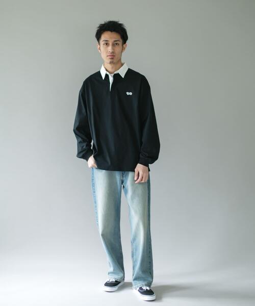 PENNEYS(ぺニーズ)の「『別注』PENNEYS×DOORS THE FOX ラガーシャツ(Tシャツ/カットソー・メンズ・グレー/チャコールグレー・LARGE/MEDIUM)」の14枚目の写真