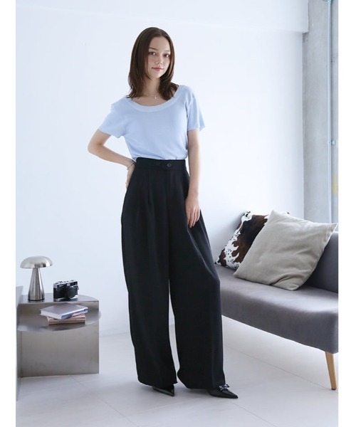 fifth(フィフス)の「ボタンカバーデザインパンツ(その他パンツ・レディース・ブラック/ダークグレー/モカ・M)」の10枚目の写真