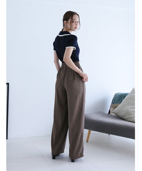 fifth(フィフス)の「ボタンカバーデザインパンツ(その他パンツ・レディース・ブラック/ダークグレー/モカ・M)」の14枚目の写真