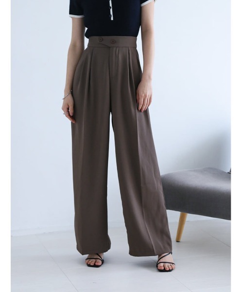 fifth(フィフス)の「ボタンカバーデザインパンツ(その他パンツ・レディース・ブラック/ダークグレー/モカ・M)」の18枚目の写真