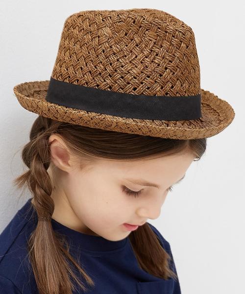 green label relaxing（グリーンレーベルリラクシング）の「GLRペーパーナカオレハット◆（ハット・キッズ・ホワイト/ナチュラル/ダークブラウン・50cm/52cm/54cm）」の3枚目の写真