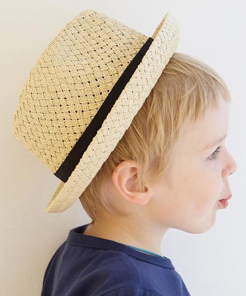 green label relaxing（グリーンレーベルリラクシング）の「GLRペーパーナカオレハット◆（ハット・キッズ・ホワイト/ナチュラル/ダークブラウン・50cm/52cm/54cm）」の13枚目の写真