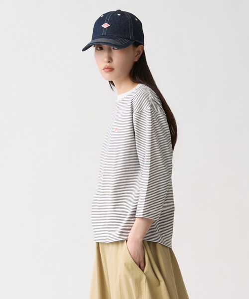 DANTON(ダントン)の「Women's 3/4 Sleeve T-Shirt Stripe(Tシャツ/カットソー・レディース・ブルー系その他/ブラック系その他/レッド系その他/ブラウン系その他/ホワイト系その他/ブルー系その他5/ブラウン系その他2/ブラック系その他2・S/XS)」の10枚目の写真