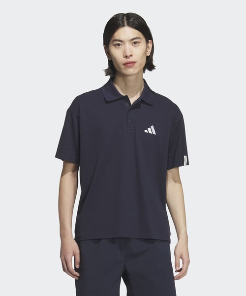 Adidas Essentials Plus Loose Fit T‑shirt — поло‑футболка с коротким рукавом, мужская