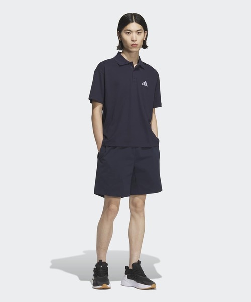 adidas(アディダス)の「エッセンシャルズ プラス ルーズフィット スモールロゴ 半袖ポロシャツ / アディダス adidas(ポロシャツ・メンズ・ダークブルー・XX-LARGE/3XL/LARGE/MEDIUM/SMALL/X-LARGE)」の5枚目の写真