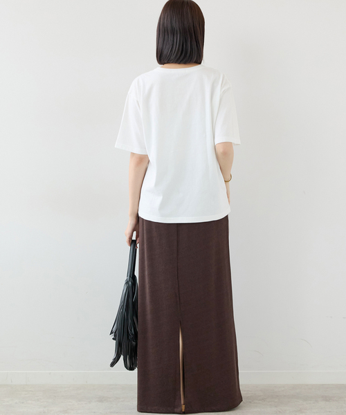 JOURNAL STANDARD relume(ジャーナルスタンダード レリューム)の「THE GOOD DAYS ロゴTEE(Tシャツ/カットソー・レディース・ホワイト/ベージュ/ボルドー・FREE)」の6枚目の写真