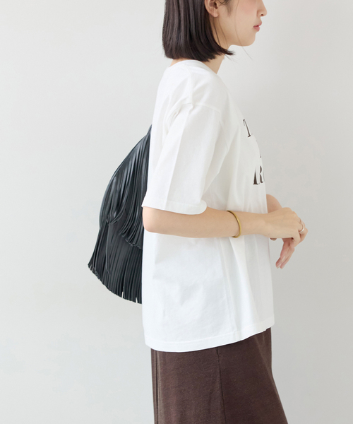 JOURNAL STANDARD relume(ジャーナルスタンダード レリューム)の「THE GOOD DAYS ロゴTEE(Tシャツ/カットソー・レディース・ホワイト/ベージュ/ボルドー・FREE)」の8枚目の写真