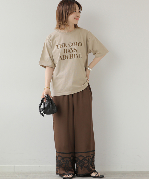 JOURNAL STANDARD relume(ジャーナルスタンダード レリューム)の「THE GOOD DAYS ロゴTEE(Tシャツ/カットソー・レディース・ホワイト/ベージュ/ボルドー・FREE)」の10枚目の写真