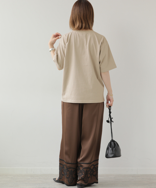 JOURNAL STANDARD relume(ジャーナルスタンダード レリューム)の「THE GOOD DAYS ロゴTEE(Tシャツ/カットソー・レディース・ホワイト/ベージュ/ボルドー・FREE)」の12枚目の写真