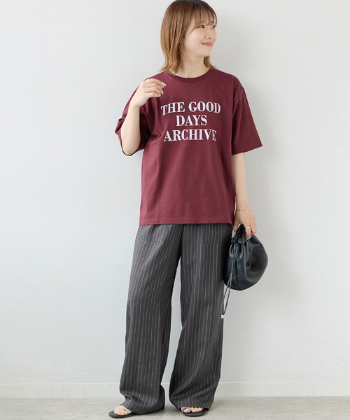 JOURNAL STANDARD relume(ジャーナルスタンダード レリューム)の「THE GOOD DAYS ロゴTEE(Tシャツ/カットソー・レディース・ホワイト/ベージュ/ボルドー・FREE)」の16枚目の写真