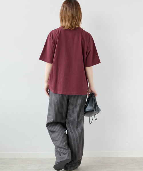 JOURNAL STANDARD relume(ジャーナルスタンダード レリューム)の「THE GOOD DAYS ロゴTEE(Tシャツ/カットソー・レディース・ホワイト/ベージュ/ボルドー・FREE)」の18枚目の写真