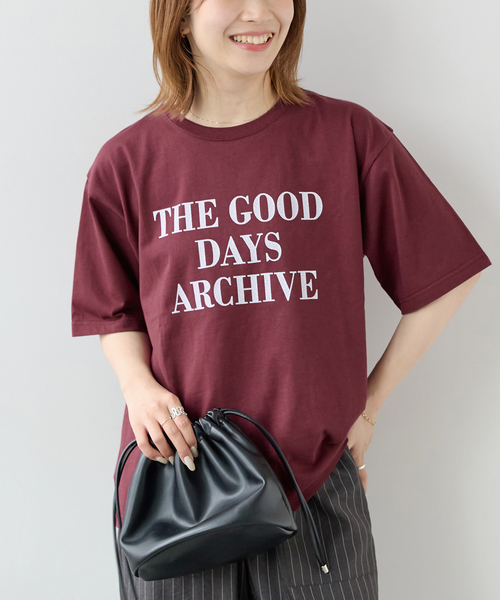 JOURNAL STANDARD relume(ジャーナルスタンダード レリューム)の「THE GOOD DAYS ロゴTEE(Tシャツ/カットソー・レディース・ホワイト/ベージュ/ボルドー・FREE)」の20枚目の写真