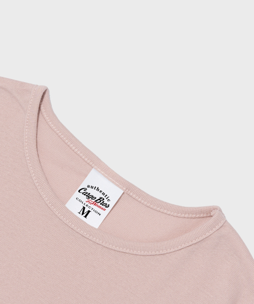 CARGOBROS FOR WOMAN(カーゴブロスフォーウィメン)の「エッセンシャルロゴショート半袖Tシャツ(ピンク)(Tシャツ/カットソー・レディース・その他・FREE)」の3枚目の写真
