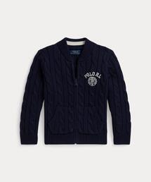 POLO RALPH LAUREN CHILDRENSWEAR（ポロ ラルフ ローレン チルドレンズウェア）の「エンブロイダリー クレスト ケーブル コットン セーター（ニット/セーター）」