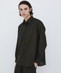 【新作】WOOL NYLON RIPSTOP ロングスリーブシャツ |撥水/軽量/通気性/防汚/防臭/耐久/シワ防止