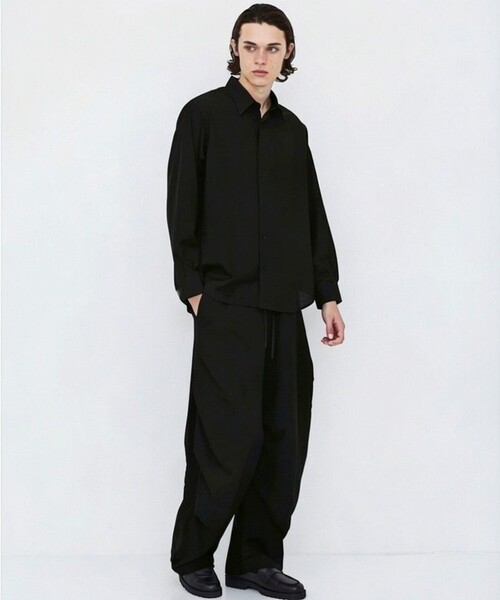 UNITED TOKYO(ユナイテッドトウキョウ)の「【新作】WOOL NYLON RIPSTOP ロングスリーブシャツ |撥水/軽量/通気性/防汚/防臭/耐久/シワ防止(シャツ/ブラウス・メンズ・ライトグレー/ブラック/カーキ・2/1)」の10枚目の写真