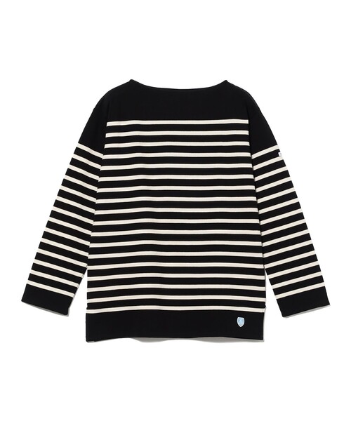 BRILLA per il gusto(ブリッラペルイルグースト)の「ORCIVAL / ボートネック ロングスリーブ バスクシャツ(Tシャツ/カットソー・メンズ・ブラック/カーキ・6/5)」の1枚目の写真