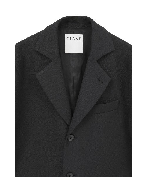 CLANE(クラネ)の「HERRINGBONE TAILORED JACKET(テーラードジャケット・レディース・ブラック/その他・1/2)」の12枚目の写真