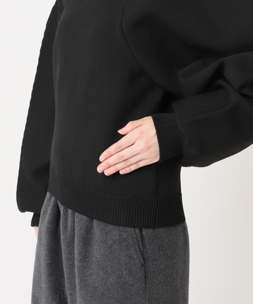 CITYSHOP(シティーショップ)の「VOLUME SLEEVE ニット(ニット/セーター・レディース・ブラック/ブラウン・FREE)」の11枚目の写真