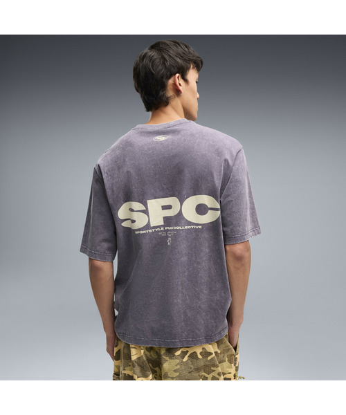 PUMA(プーマ)の「PUMA プーマ ユニセックス SPC ボクシー ウォッシュド グラフィック 半袖 Tシ(Tシャツ/カットソー・メンズ・ブラック/ダークグレー・LARGE/X-LARGE/SMALL/MEDIUM)」の3枚目の写真