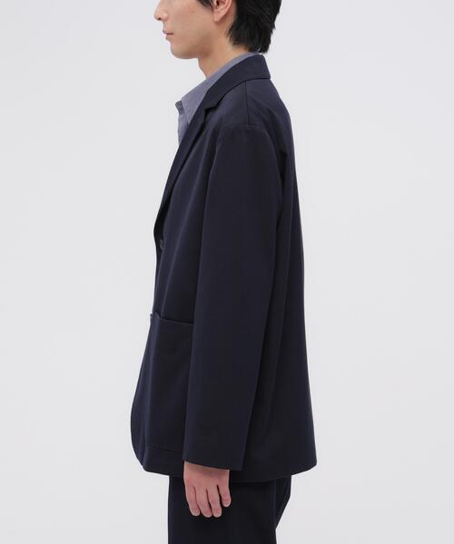 MARGARET HOWELL(マーガレットハウエル)の「WORSTED WOOL COTTON(テーラードジャケット・メンズ・ネイビー・LARGE/SMALL/MEDIUM)」の3枚目の写真