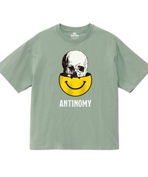 NOBOUND(ノーバウンド) 半袖Tシャツ メッセージ 哲学 ロゴ イラスト プリント ボックスシルエット トップス カットソー レディース ユニセックス