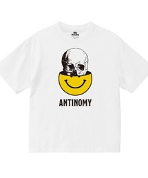 NOBOUND(ノーバウンド) 半袖Tシャツ メッセージ 哲学 ロゴ イラスト プリント ボックスシルエット トップス カットソー レディース ユニセックス