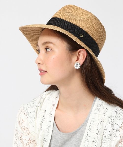 GLOBAL WORK（グローバルワーク）の「ブレードナカオレハット/708041（ハット・レディース・ダークブラウン/ホワイト/ネイビー/ベージュ・FREE）」の3枚目の写真