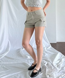4INT.（フォイント）の「コットン 無地 カーゴ ショートパンツ（その他パンツ）」