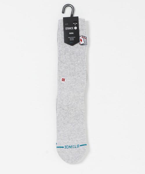 STANCE（スタンス）の「STANCE SOCKS　HIT ME CREW（ソックス/靴下・メンズ・グレー・LARGE）」の2枚目の写真