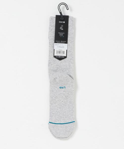 STANCE（スタンス）の「STANCE SOCKS　HIT ME CREW（ソックス/靴下・メンズ・グレー・LARGE）」の3枚目の写真