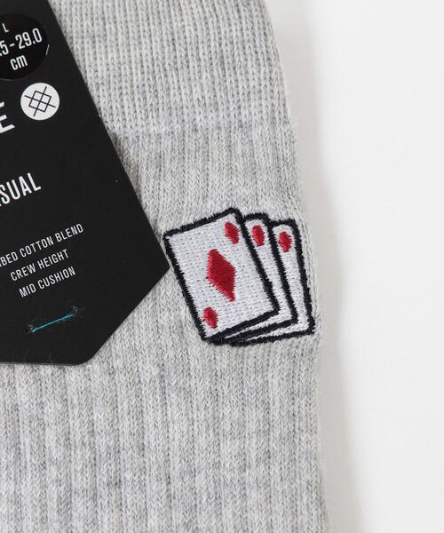 STANCE（スタンス）の「STANCE SOCKS　HIT ME CREW（ソックス/靴下・メンズ・グレー・LARGE）」の5枚目の写真