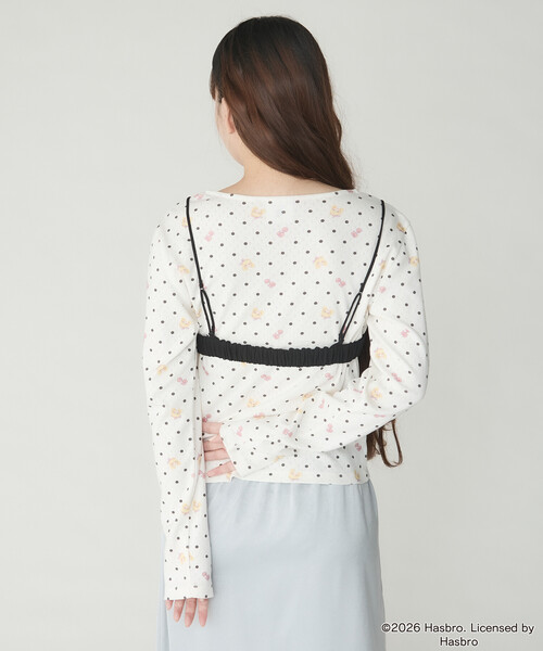 Unblend(アンブレンド)の「【Unblend】Blythe別注 オリジナルプリント パターンメッシュ コンパクトロンT(Tシャツ/カットソー・レディース・オフホワイト/杢グレー/ミント・FREE)」の9枚目の写真