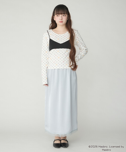 Unblend(アンブレンド)の「【Unblend】Blythe別注 オリジナルプリント パターンメッシュ コンパクトロンT(Tシャツ/カットソー・レディース・オフホワイト/杢グレー/ミント・FREE)」の10枚目の写真