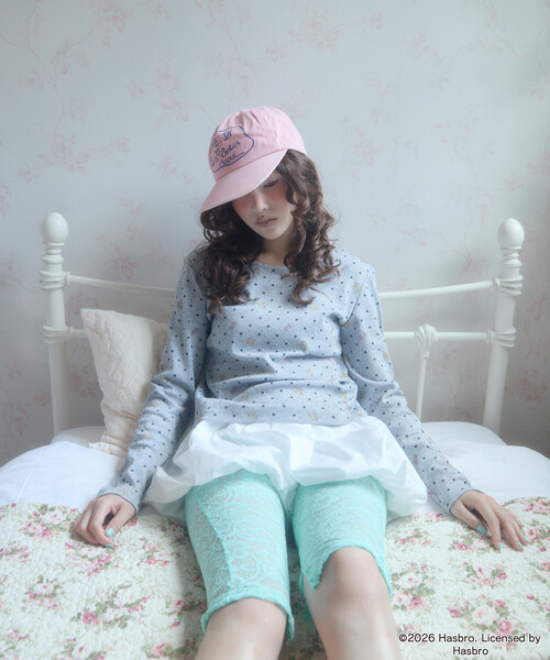 Unblend(アンブレンド)の「【Unblend】Blythe別注 オリジナルプリント パターンメッシュ コンパクトロンT(Tシャツ/カットソー・レディース・オフホワイト/杢グレー/ミント・FREE)」の13枚目の写真