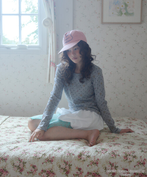 Unblend(アンブレンド)の「【Unblend】Blythe別注 オリジナルプリント パターンメッシュ コンパクトロンT(Tシャツ/カットソー・レディース・オフホワイト/杢グレー/ミント・FREE)」の14枚目の写真