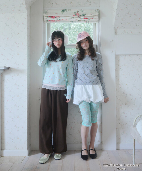 Unblend(アンブレンド)の「【Unblend】Blythe別注 オリジナルプリント パターンメッシュ コンパクトロンT(Tシャツ/カットソー・レディース・オフホワイト/杢グレー/ミント・FREE)」の17枚目の写真