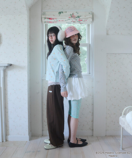 Unblend(アンブレンド)の「【Unblend】Blythe別注 オリジナルプリント パターンメッシュ コンパクトロンT(Tシャツ/カットソー・レディース・オフホワイト/杢グレー/ミント・FREE)」の18枚目の写真